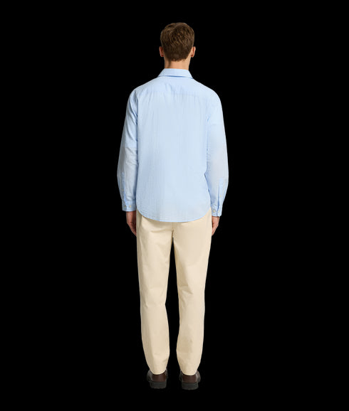 Derek Seersucker Shirt - Blue