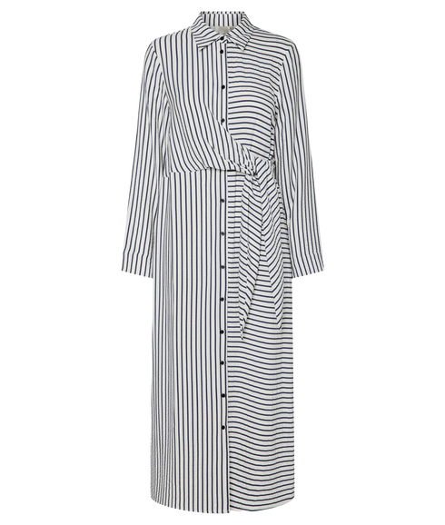 Icy Ls Long Shirt Dress - Star White