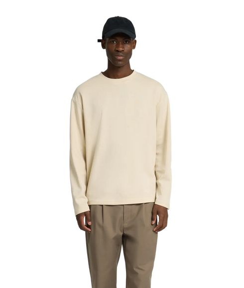 Looseoscar Ls O-Neck Tee - Oatmeal