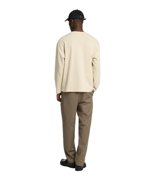 Looseoscar Ls O-Neck Tee - Oatmeal