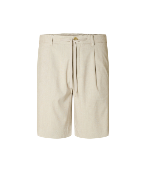 Leroy Pleat Short - Beige