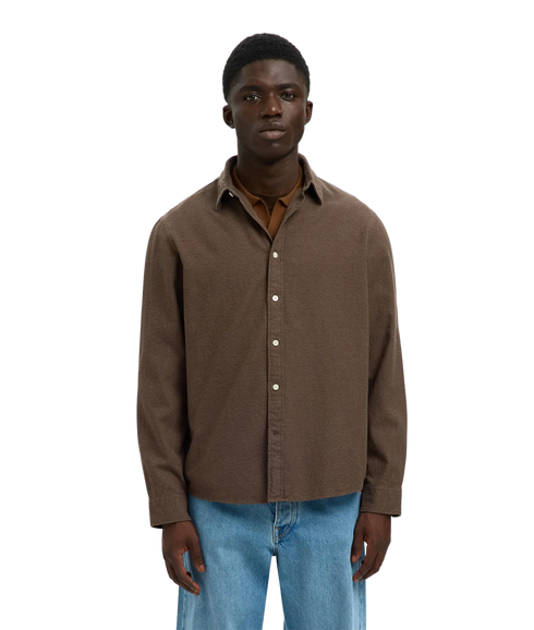 Regnoah Brushed Twist Shirt Ls - Demitasse Twisted