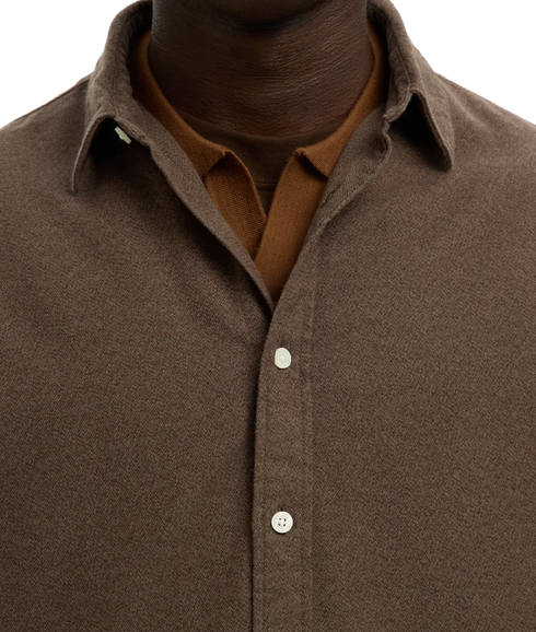 Regnoah Brushed Twist Shirt Ls - Demitasse Twisted
