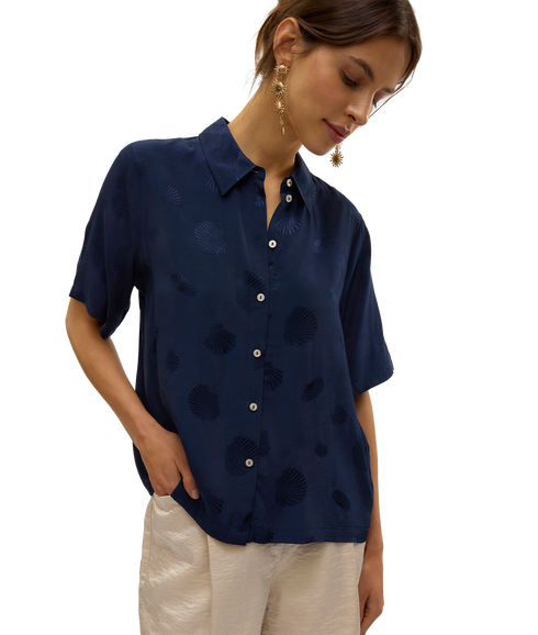 Trille 2/4 Shirt - Navy