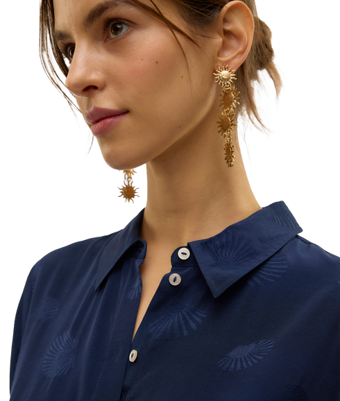 Trille 2/4 Shirt - Navy