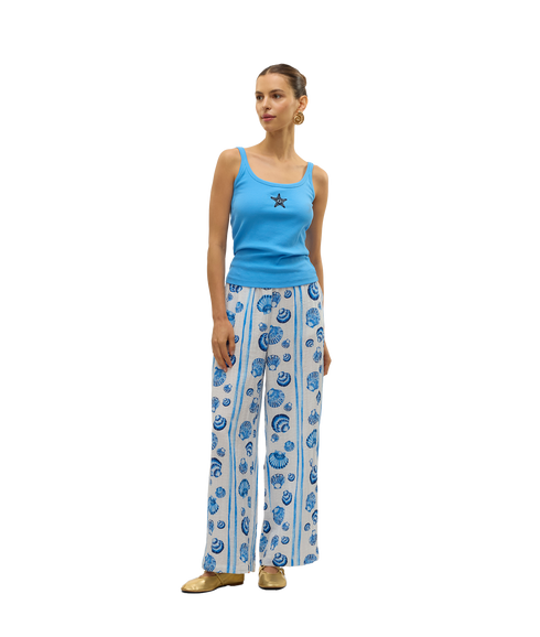 Tine Tira High Waist Wide Pant - Multi