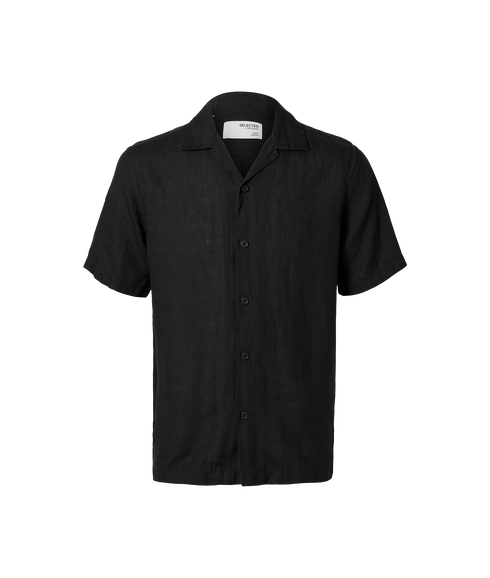 Kylian Mix Resort Shirt - Black