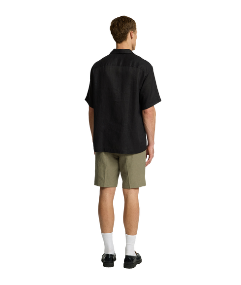 Kylian Mix Resort Shirt - Black
