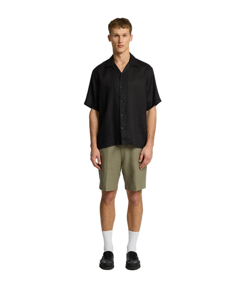 Kylian Mix Resort Shirt - Black