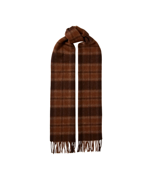 Tope Wool Check Scarf - Soft Silt Tartan