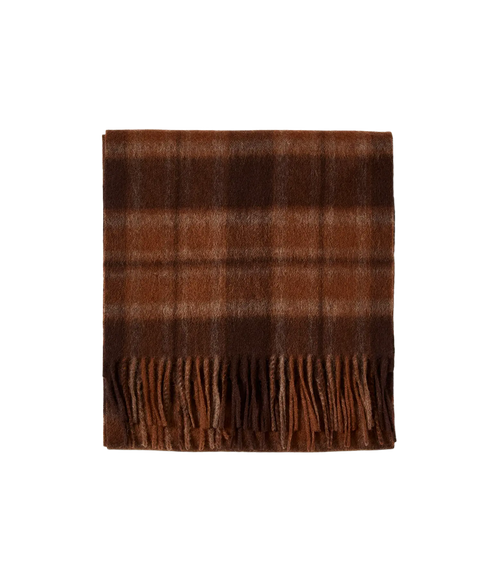 Tope Wool Check Scarf - Soft Silt Tartan