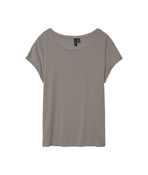 Ava Plain Top -Grey