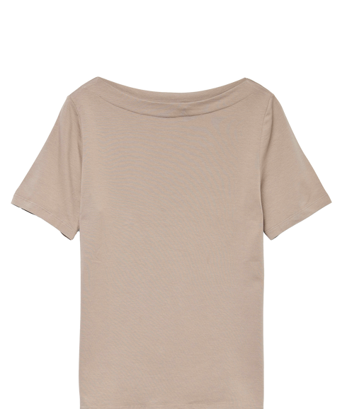 Panda Modal S/S Top - Brown