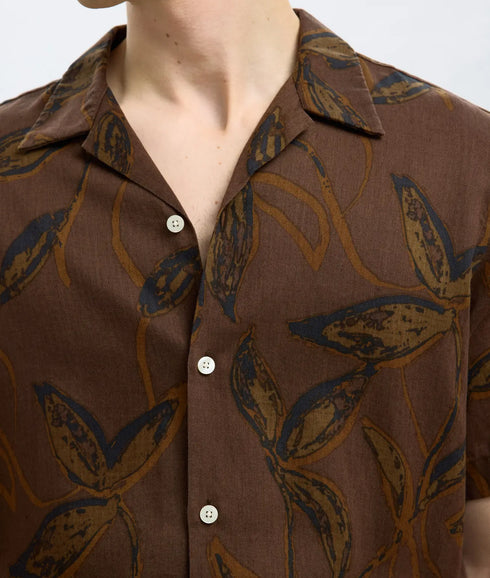 Regnoa Mix Shirt Ss Resort - Demitasse Floral Aop