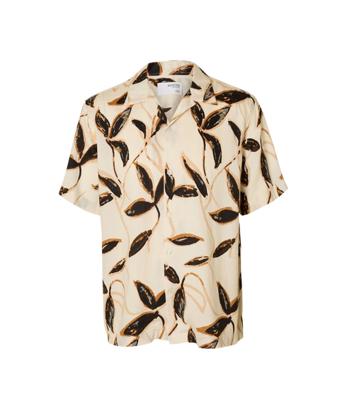 Regnoa Mix Shirt Ss Resort - Egret Floral