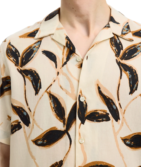 Regnoa Mix Shirt Ss Resort - Egret Floral