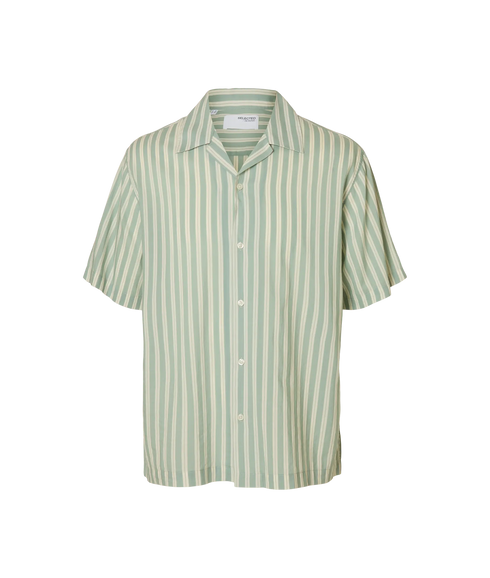Rlxair Mix Ss Shirt - Iceberg Green Stripes