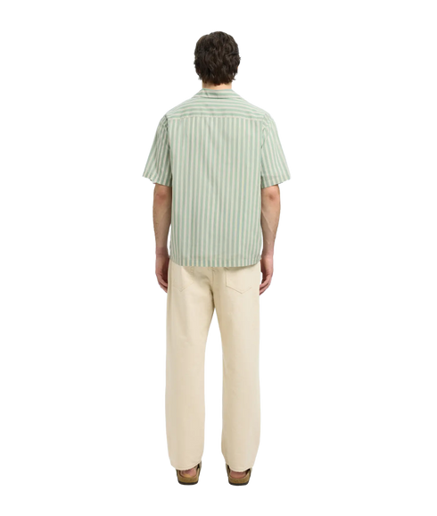 Rlxair Mix Ss Shirt - Iceberg Green Stripes