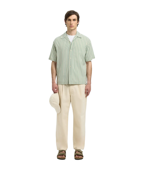 Rlxair Mix Ss Shirt - Iceberg Green Stripes
