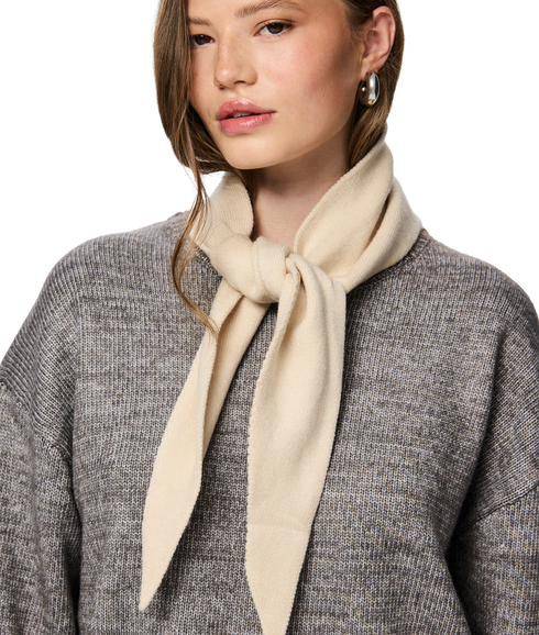 Komma Triangle ScarfBc - White