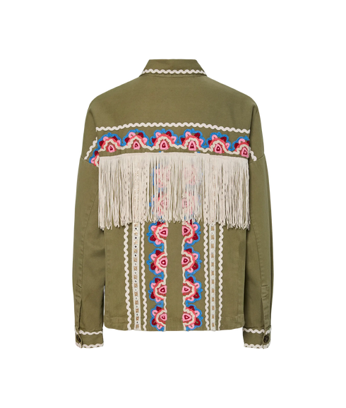 Mirra Embroidered Jacket - Capulet Olive