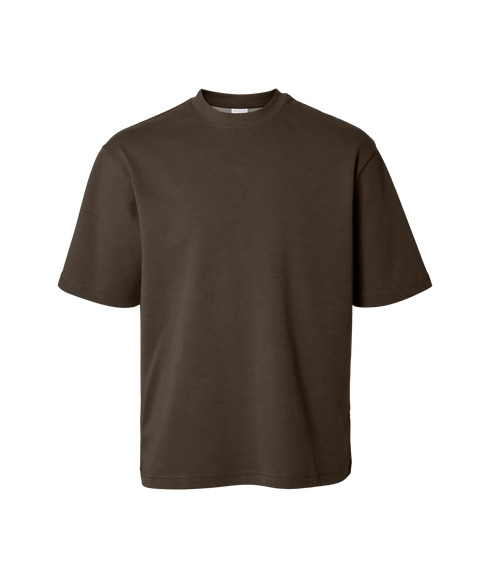Looseoscar Ss O-Neck Tee - Demitasse