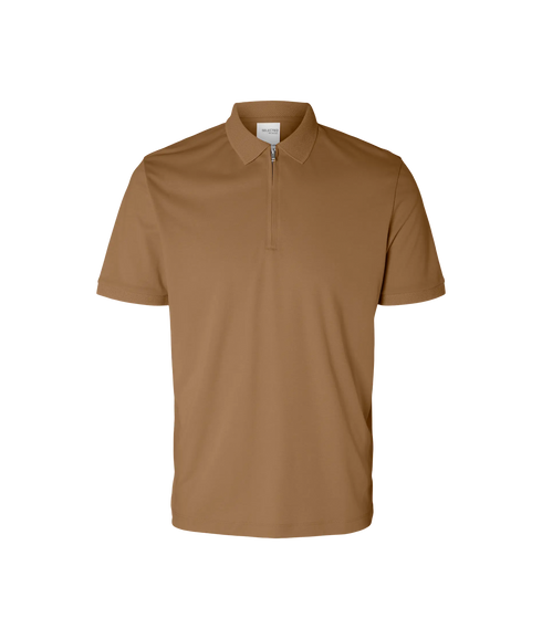 Fave Zip Ss Polo Noos - Chipmunk