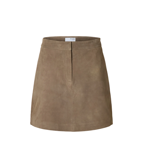Kaya Mw Suede Skirt - Fungi