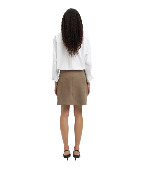 Kaya Mw Suede Skirt - Fungi