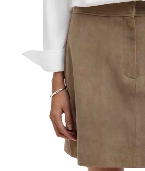 Kaya Mw Suede Skirt - Fungi
