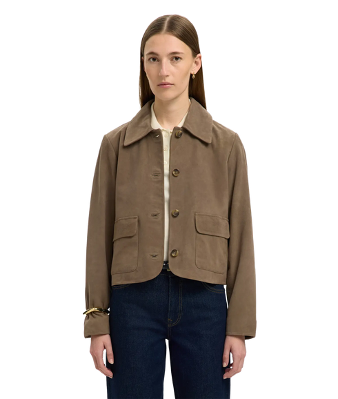 Kaya Suede Jacket - Fungi