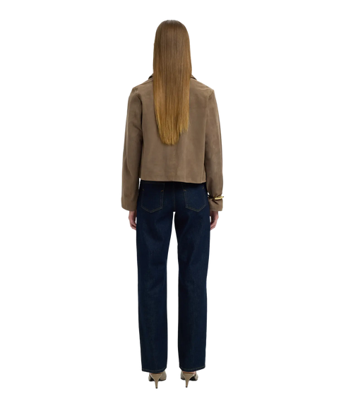 Kaya Suede Jacket - Fungi