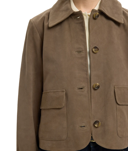Kaya Suede Jacket - Fungi
