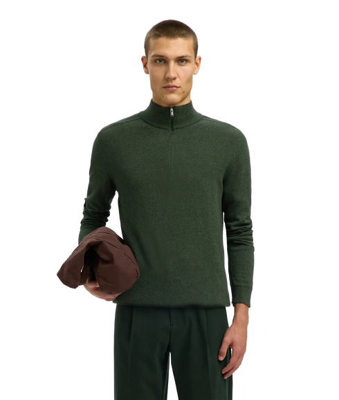 Berg Ls Half Zip - Forest Night Twist