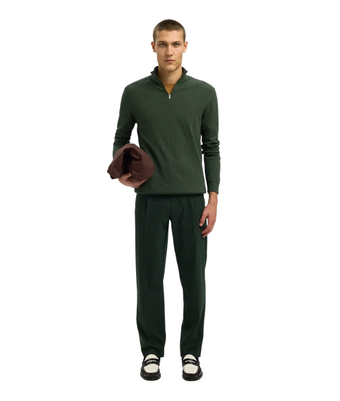 Berg Ls Half Zip - Forest Night Twist