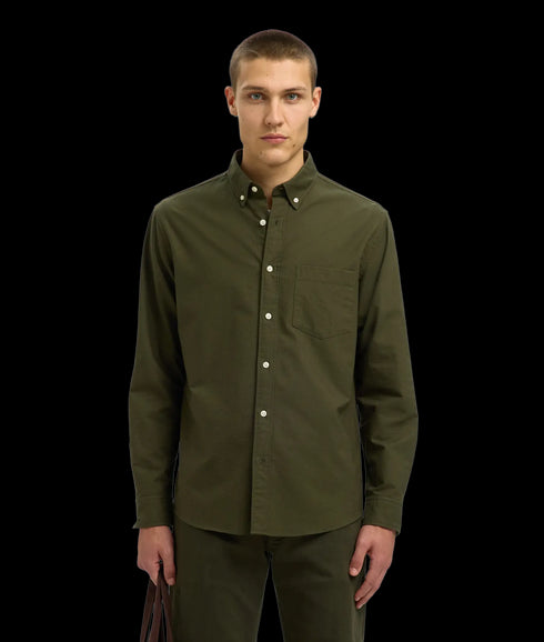 Regrick-Ox Shirt Ls - Forest Night/Kalamata