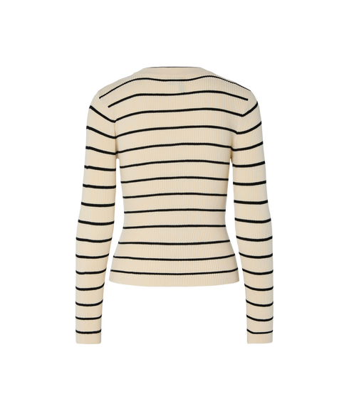Mira New LS O-Neck KnitBc - Grey