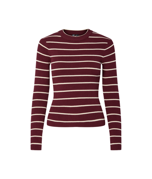 Mira New LS O-Neck KnitBc - Red