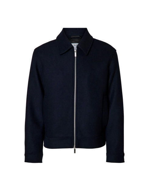 Philip Wool Blend Jkt - Sky Captain