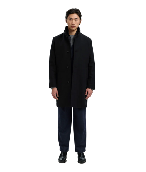Rainar Wool Blend Coat - Black