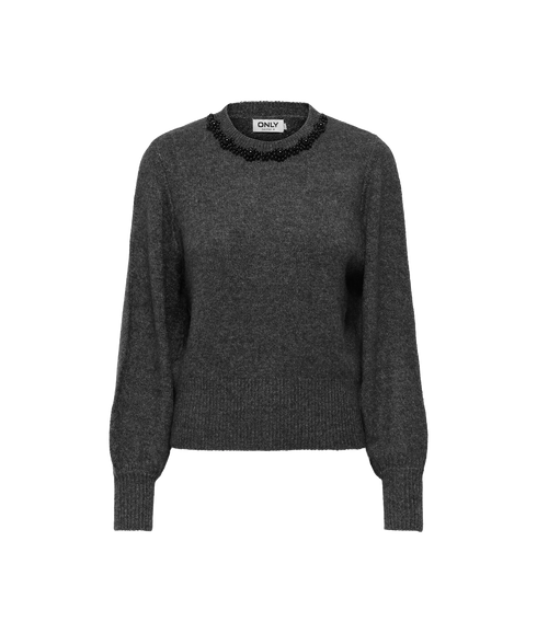 Elsa LS Pullover Knit - Grey
