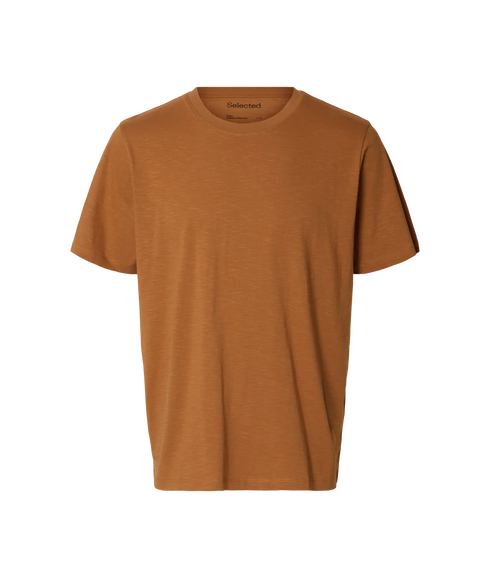 Aspen Slub Ss O-Neck Tee Noos - Chipmunk