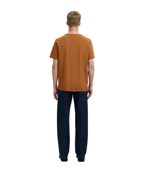 Aspen Slub Ss O-Neck Tee Noos - Chipmunk