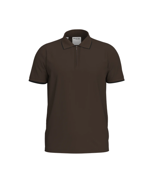 Fave Sport Zip Ss Polo Noos - Demitasse Black