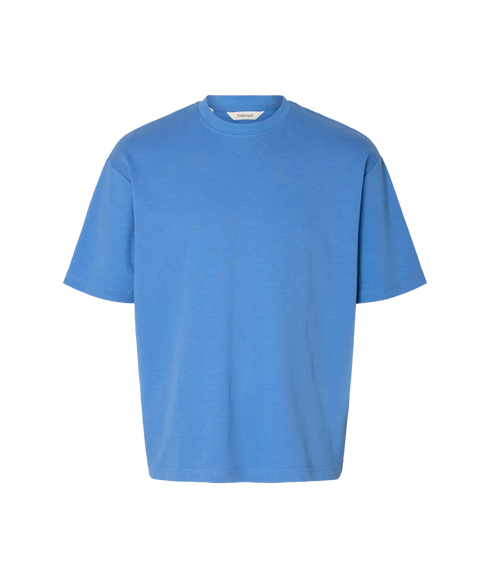 Looseoscar Ss O-Neck Tee Noos - Blue Bonnet