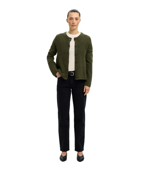 Lulu New LS Knit Cardigan - Green