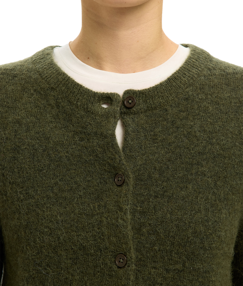 Lulu New LS Knit Cardigan - Green