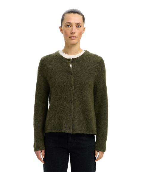 Lulu New LS Knit Cardigan - Green