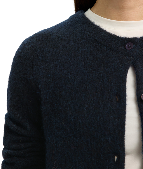 Lulu New LS Knit Cardigan - Blue