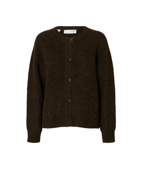 Lulu Ls Knit Short Cardigan - Delicioso Melange